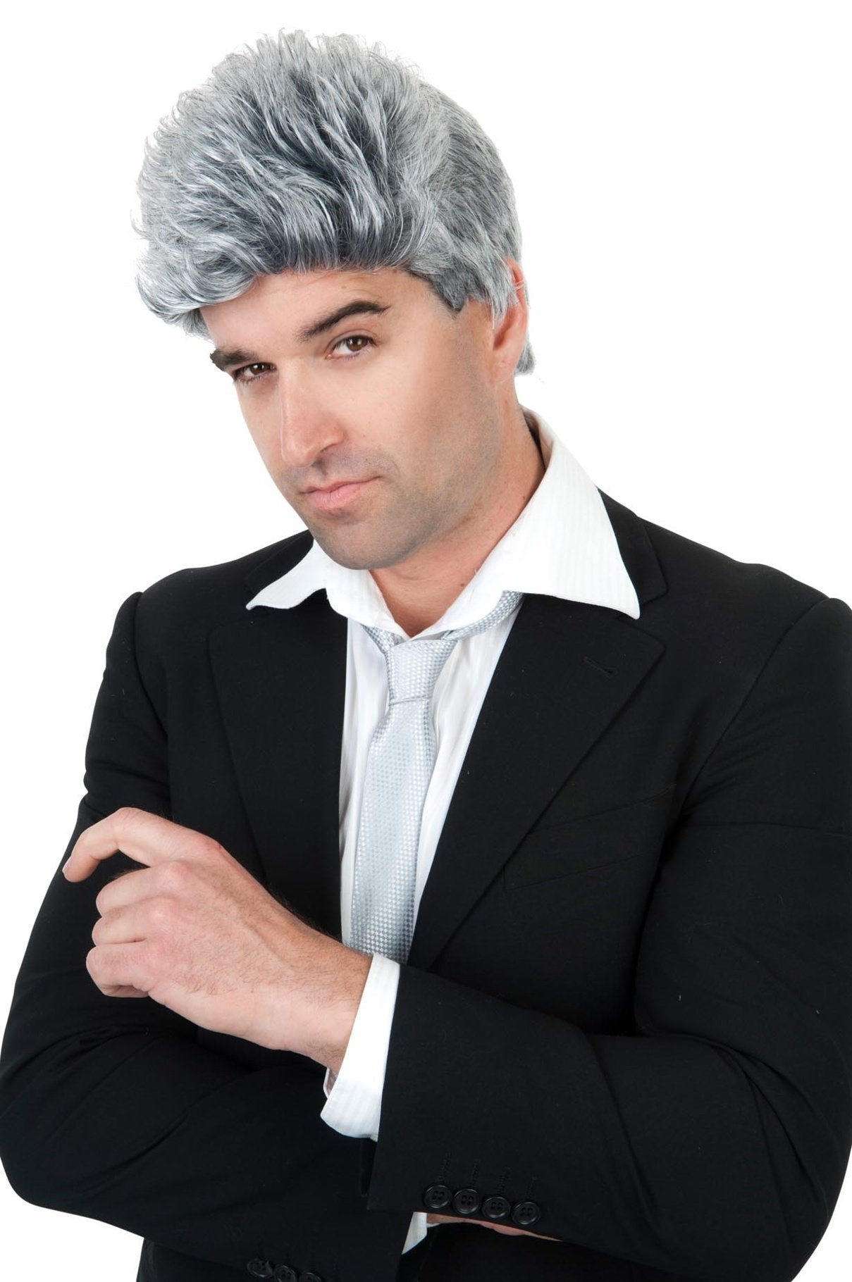 Wig Grey Eric Short Spikey