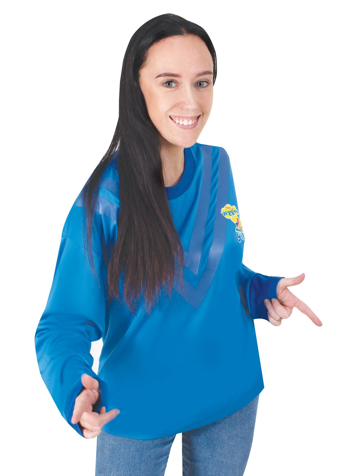 Costume Adult Anthony Wiggle Deluxe Blue Top