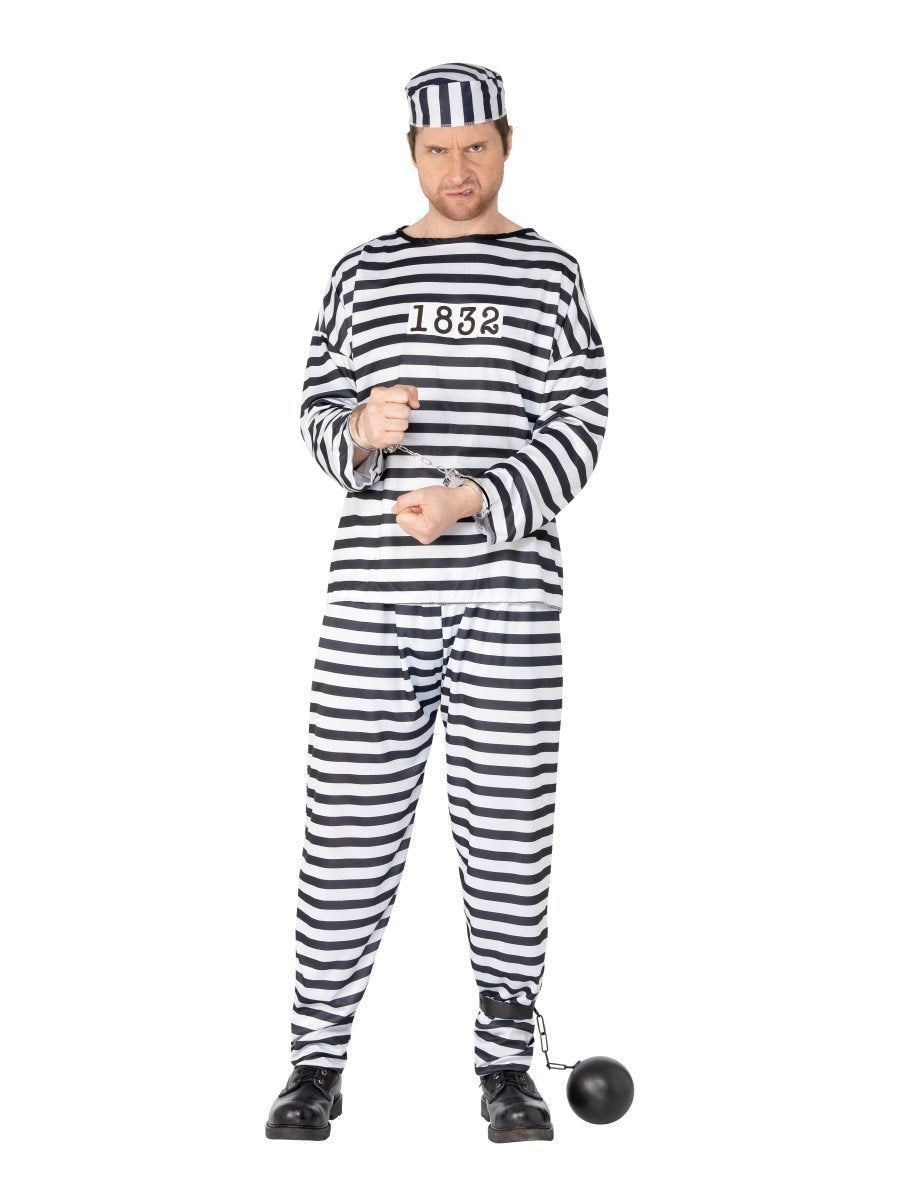 Costume Adult Male Convict Prisoner