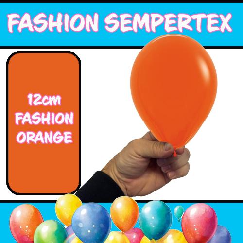 Latex Balloon 12cm Fashion Orange Pk 50