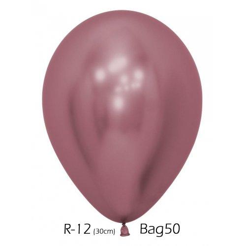 Latex Balloons 30cm Reflex Pink Pk 50