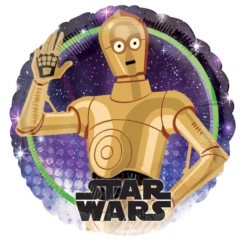 Balloon Foil 45cm Star Wars C3PO Galaxy