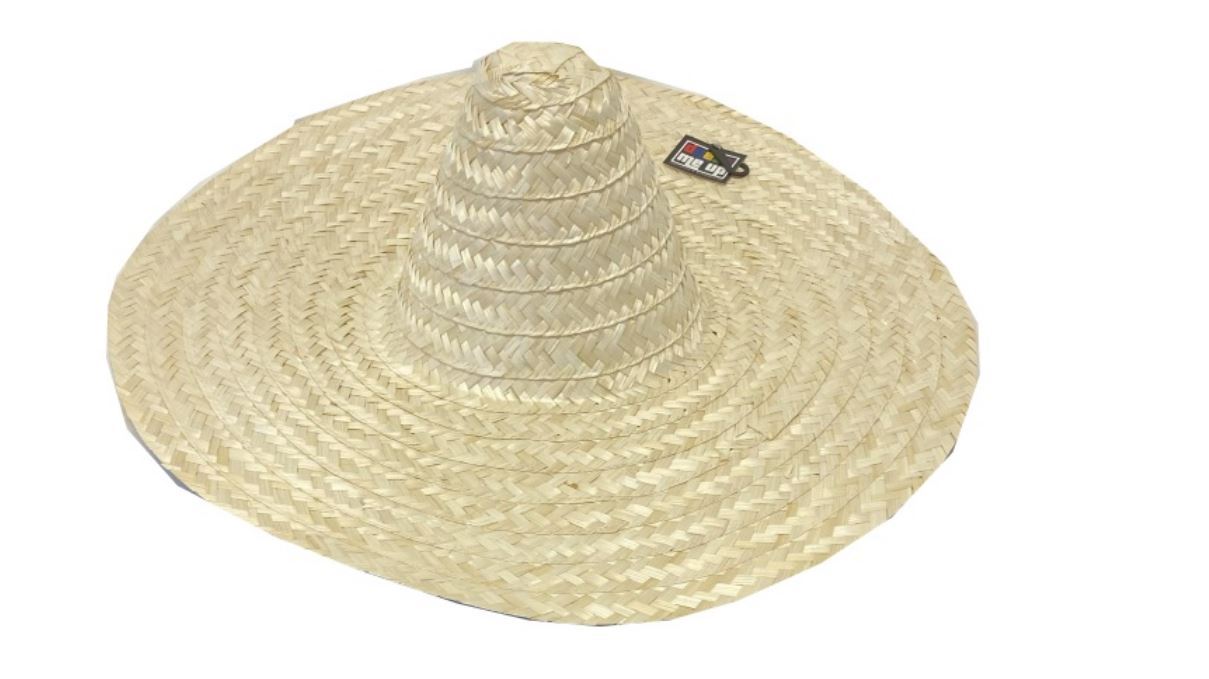 Hat Mexican Sombrero Natural Straw 56cm