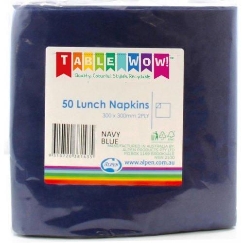 Napkin 2ply Dark Navy Blue Lunch Pk/50