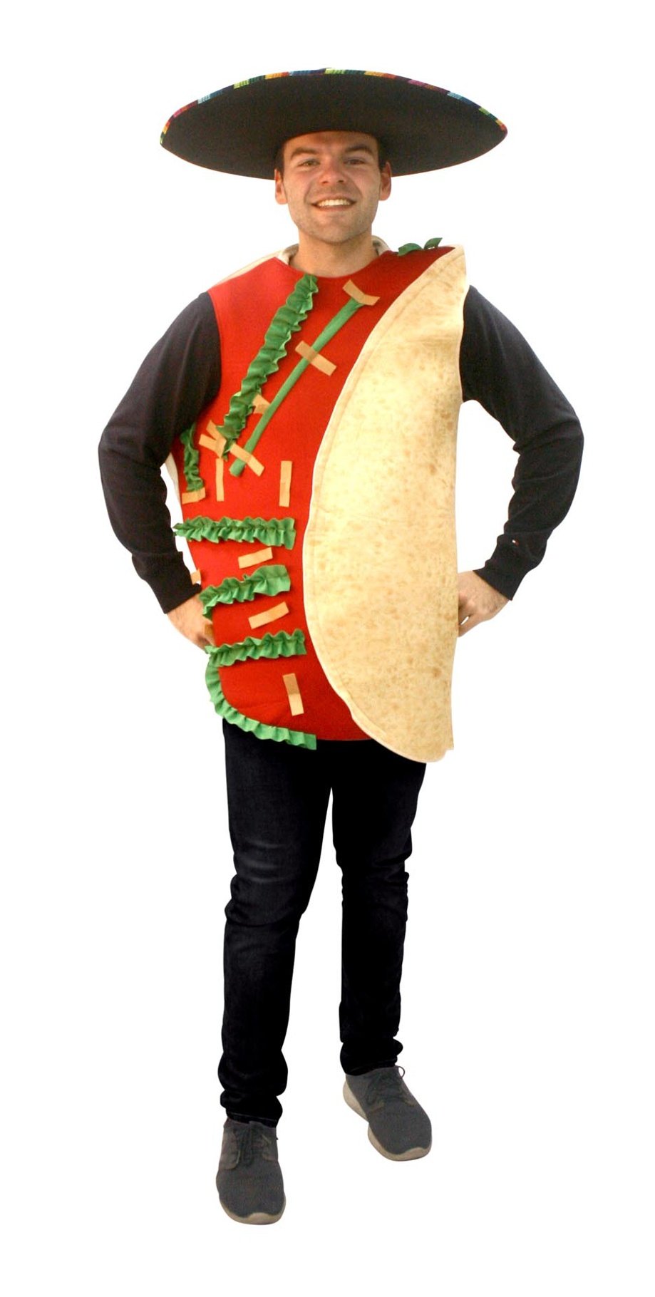 Costume Adult Mexican Taco Fiesta Food Novelty Funny One Size