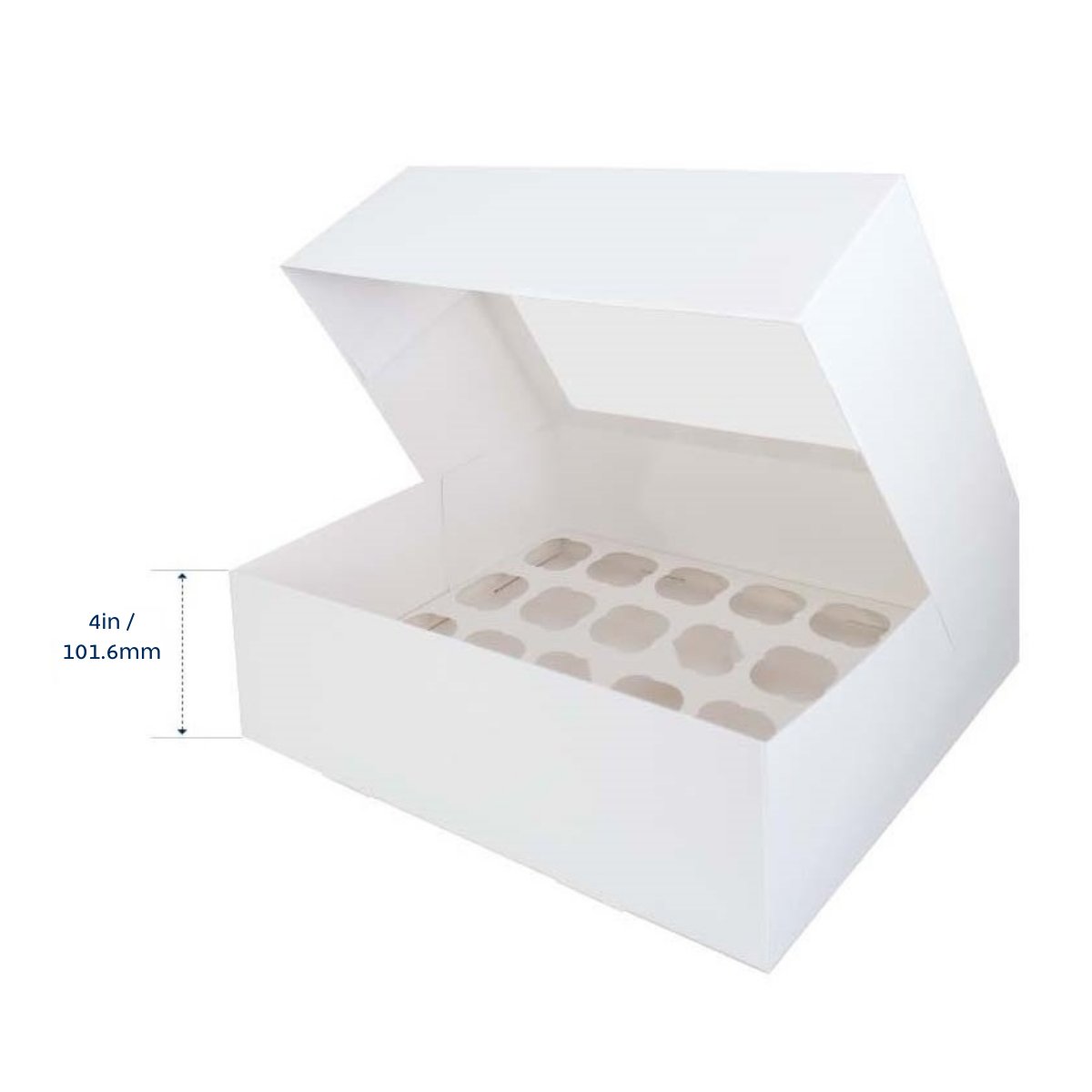 Cupcake Box For 24 With Pvc Lid - Each