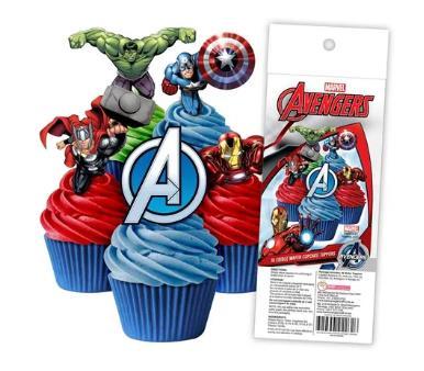 Edible Icing Wafer Topper The Avengers Pk/16