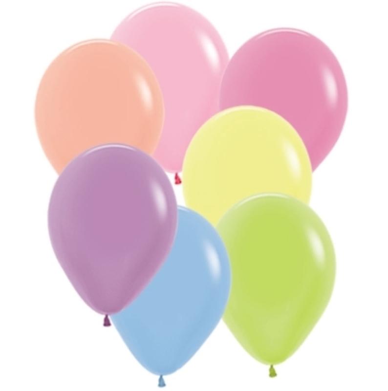 Latex Balloons 30cm Neon Assorted Pk 25 Sempertex