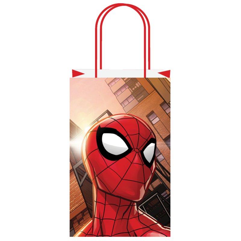 Spiderman Webbed Wonder Paper Kraft Loot Bags Pk/8