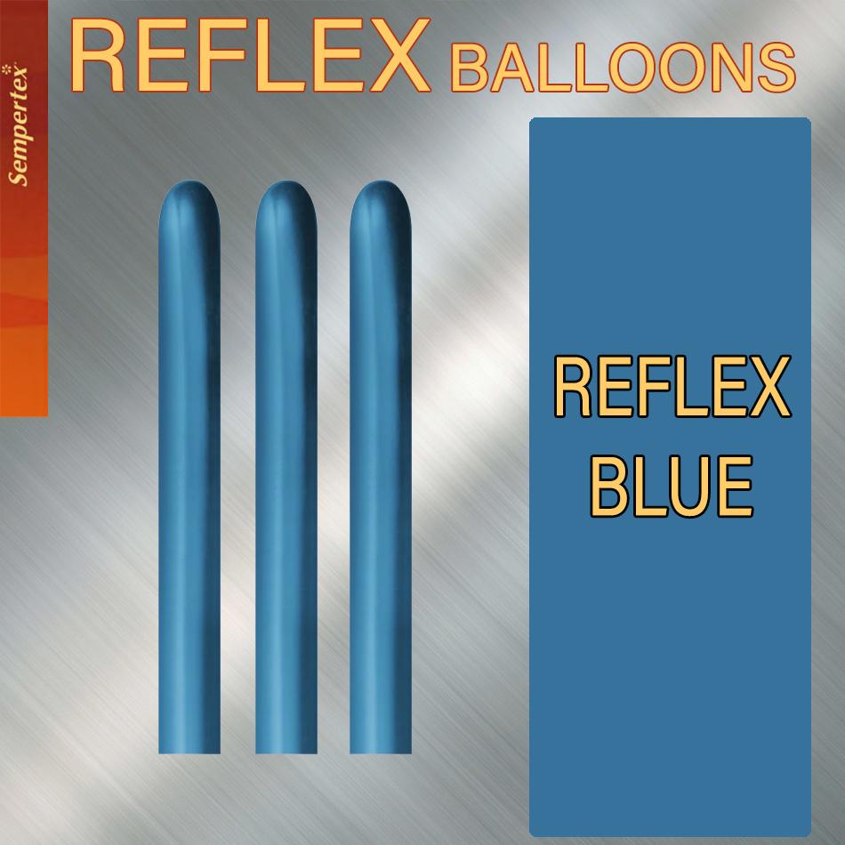 Balloon Modelling 260 Reflex Blue Pk 50