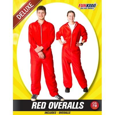 Costume Overalls Coloured Adult - Mens Large