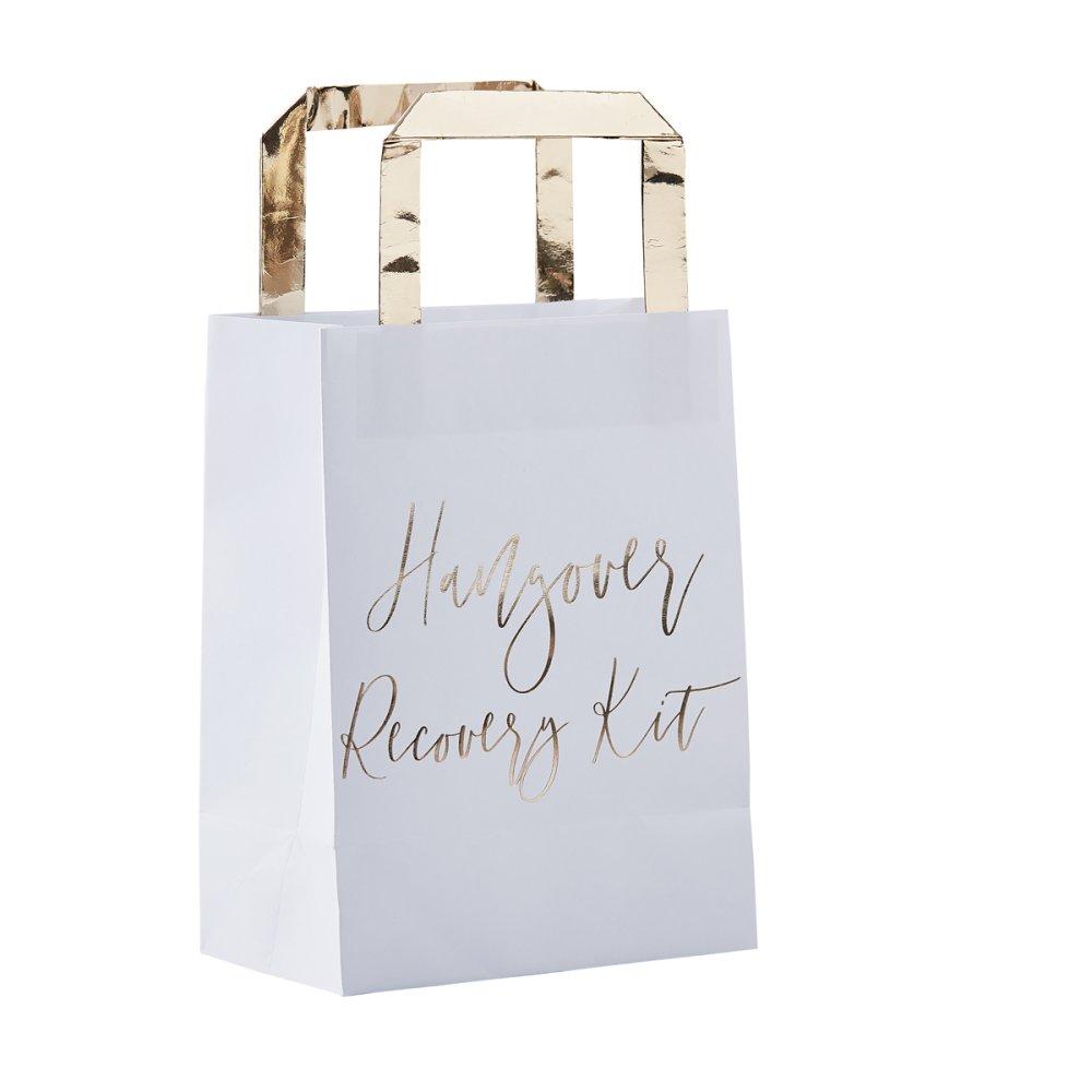 Bride Hen Weekend/Night Hangover Recovery Kit Party Paper Bags Pk/5