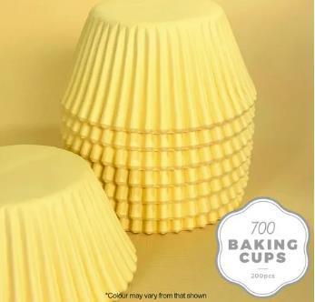 Baking Cups Pastel Yellow 700 Pk/200