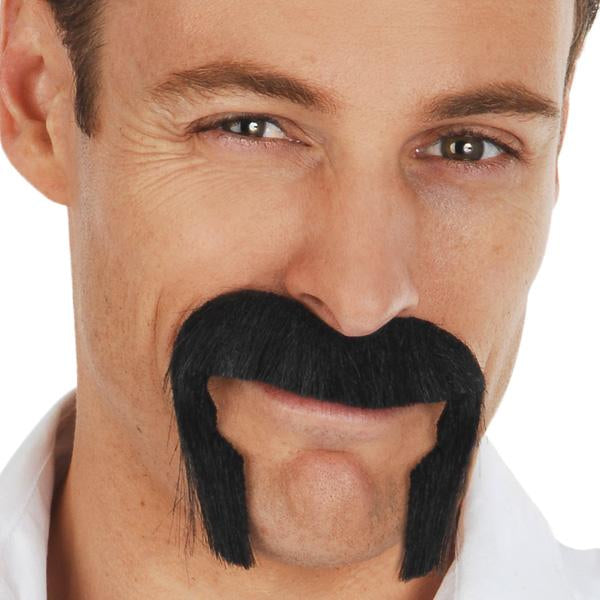 Costume Accessory Moustache Johnson Black Budget