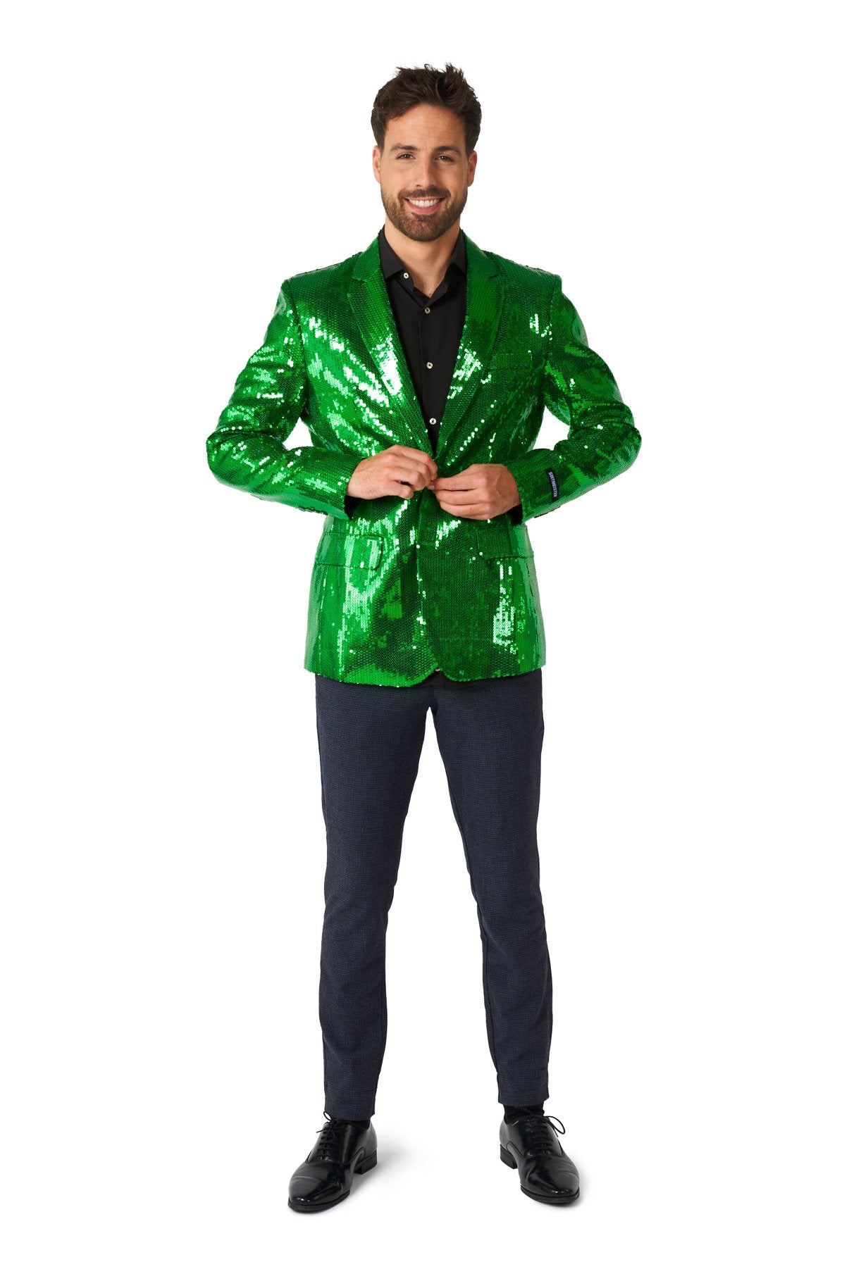 Costume Adult Suitmeister Blazer Green Sequins