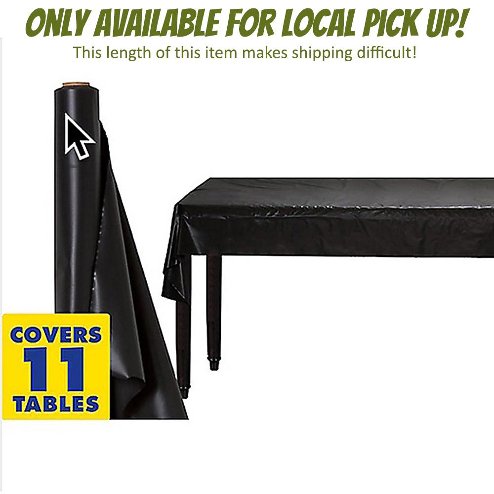 Tablecover Roll Black Plastic 1.22m x 30m