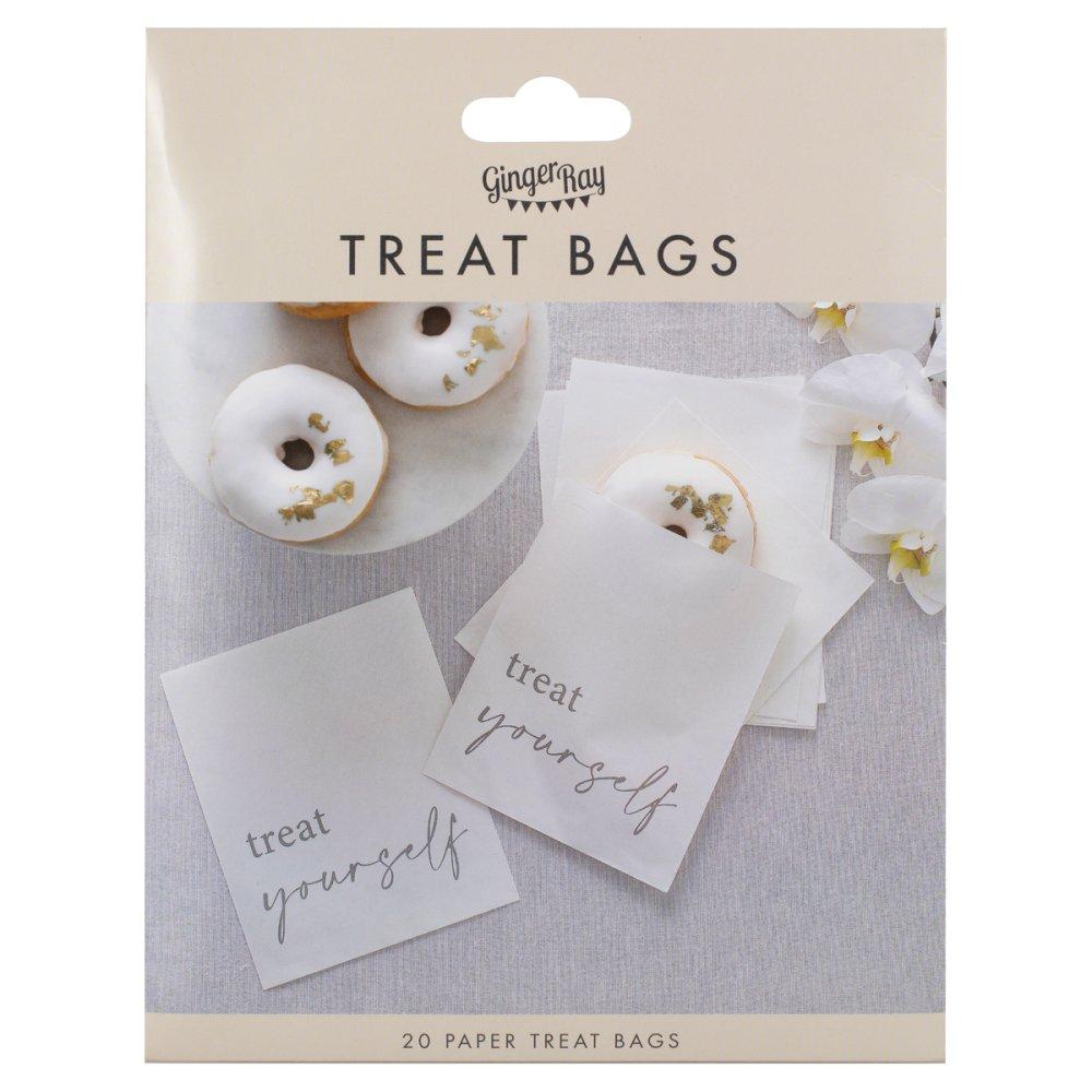 Treat Yourself Cake/Biscuit/Sweet Bags Paper Pk/20