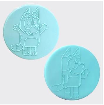 Bluey and Bingo Logo Cookie/Biscuit Debosser Cake Craft