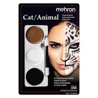 Make Up Animal Cat/Tiger/Zebra Tri Colour Mehron Deluxe