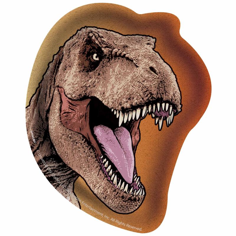 Jurassic Dinosaur Into The Wild Shaped 23cm x 19cm Plates Pk/8