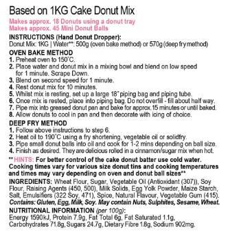 Cake Donut Mix 1KG Cake Craft