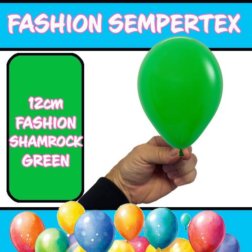 Latex Balloon 12cm Fashion Shamrock Green Pk 50