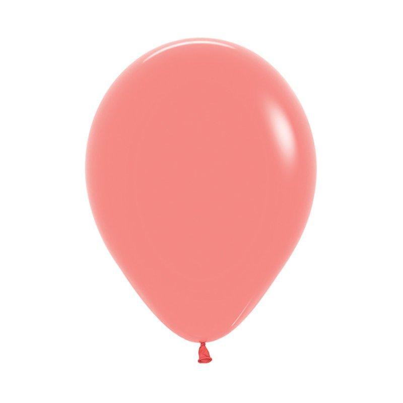 Latex Balloons 30cm Fashion Tropical Coral Pk 100