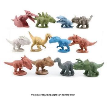 Dinosaurs Plastic Cake Toppers/Figurines/Toys Pk/12