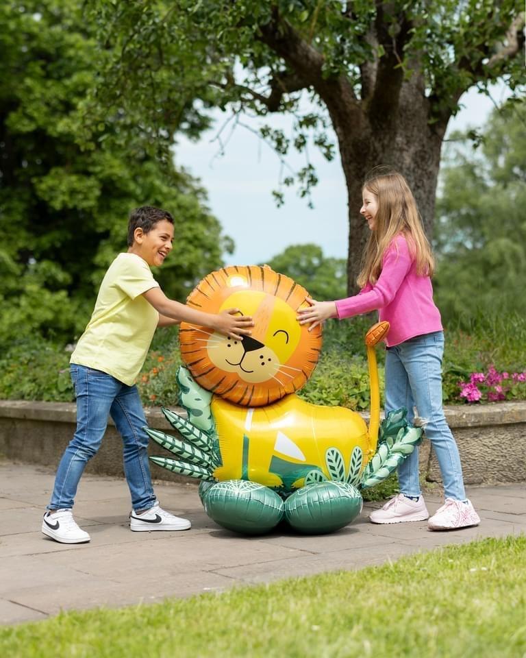 Balloon Foil Airloonz Get Wild Lion 114cm X 88cm Jungle Safari