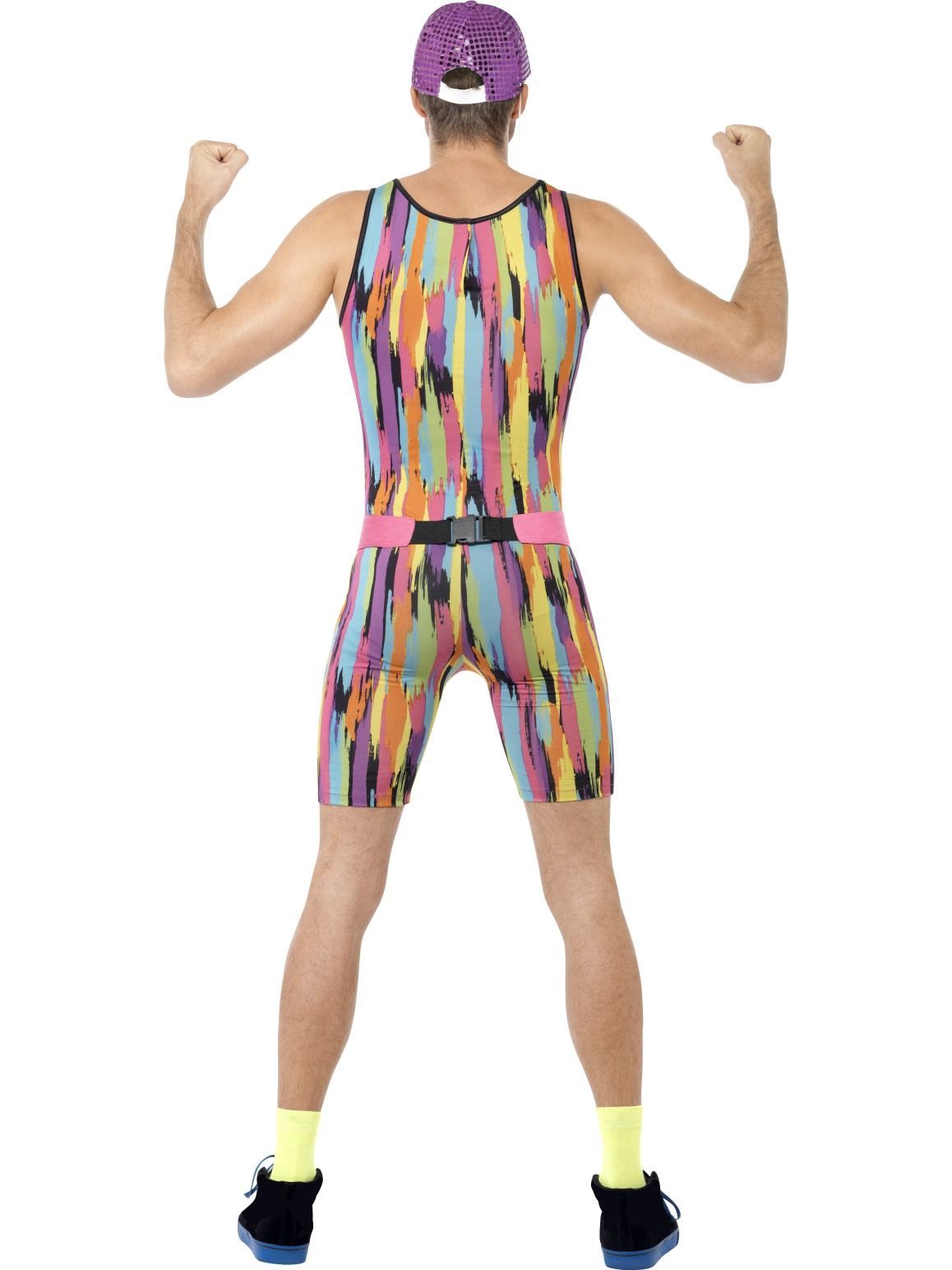 Costume Adult Mr Energizer Aerobics Instructor Lycra 1980s/1990s Large