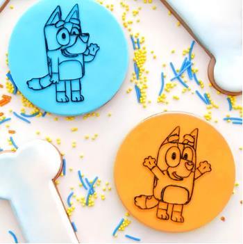 Bluey and Bingo Logo Cookie/Biscuit Debosser Cake Craft