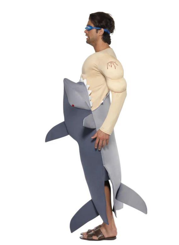 Costume Adult Man Being Eaten By Shark Inc. Goggles