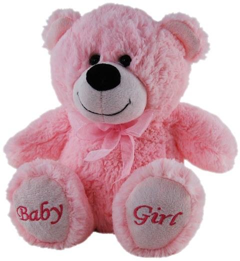 Soft Plush Toy Teddy Bear 23cm Pink Baby Girl