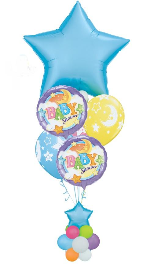 Balloon Bouquet Baby Boy Super Duper Bunch