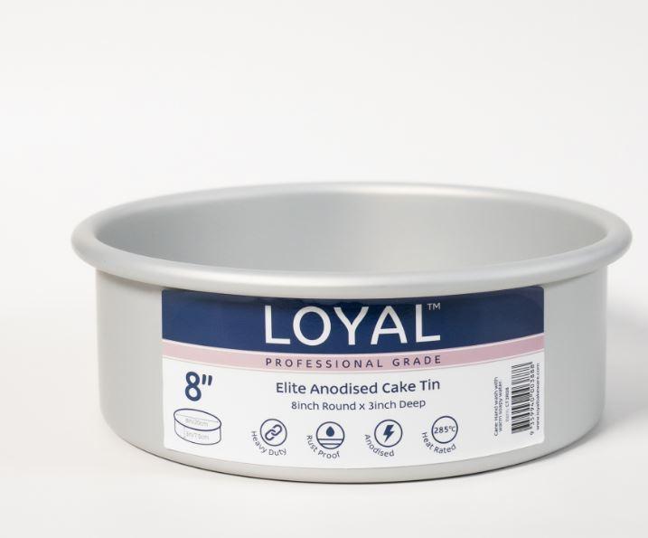 Tin LOYAL Elite 8 Inch Diameter X 3 Inch Deep