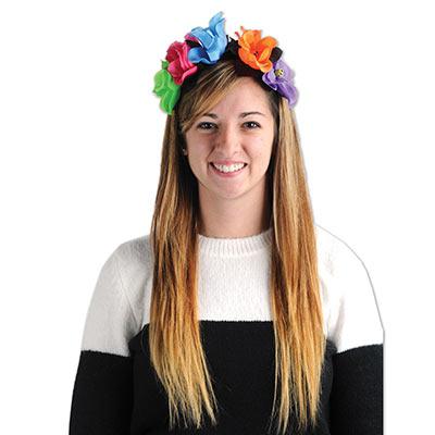 Headband Flower Tropical Bright - Last Chance