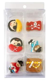 Edible Icing Decorations Pirates Pk/6