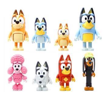 Bluey & Friends Plastic Cake Toppers/Figurines/Toys Pk/8