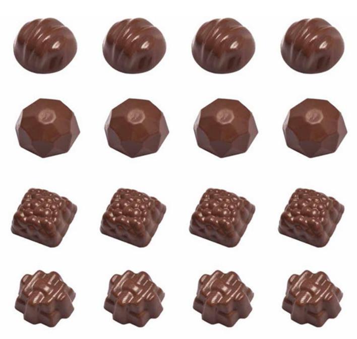 Chocolate Mould Diamond Shaped Assorted