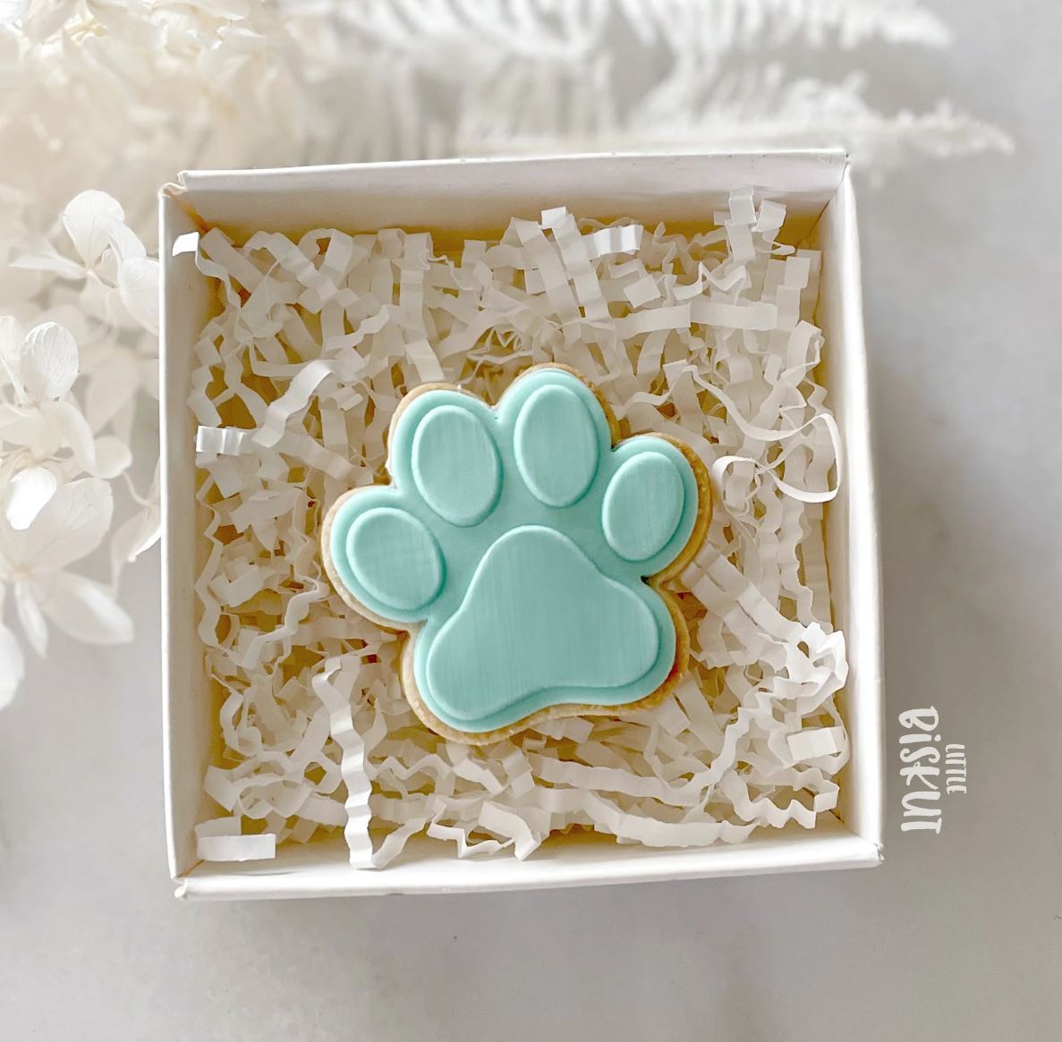 Mini Paw Cookie/Biscuit Cutter and Debosser Set (Little Biskut)