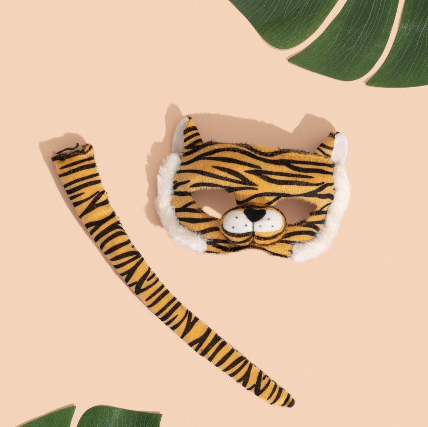 Animal Costume Mask Set Deluxe Tiger