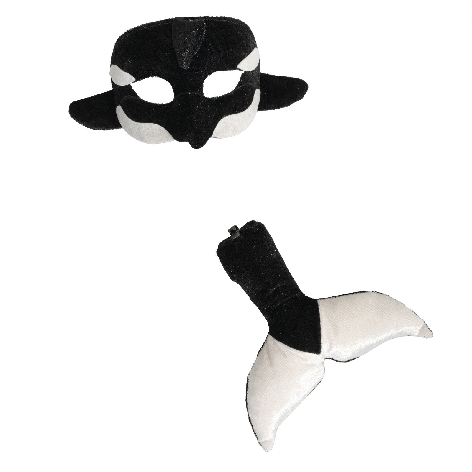 Animal Costume Set Mask & Tail Orca/Whale Under The Sea/Ocean