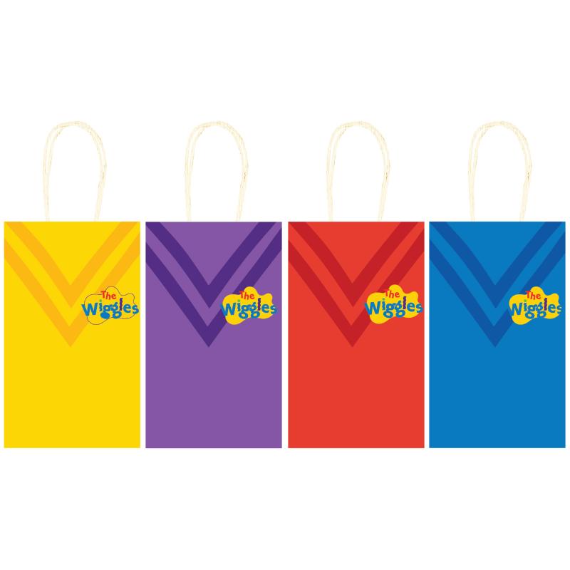 The Wiggles Party Paper Kraft Loot Bags Pk/8