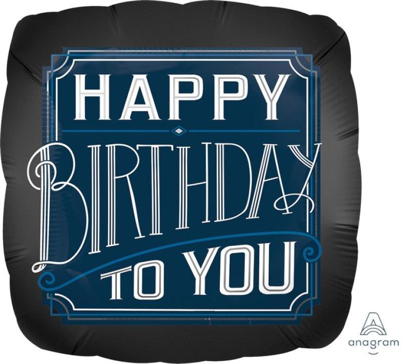 Balloon Foil 45cm Happy Birthday Dude discontinued line