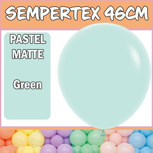 Balloons 46cm Pastel Matte Green Pk 6