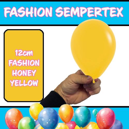 Latex Balloon 12cm Fashion Honey Yellow Pk 50