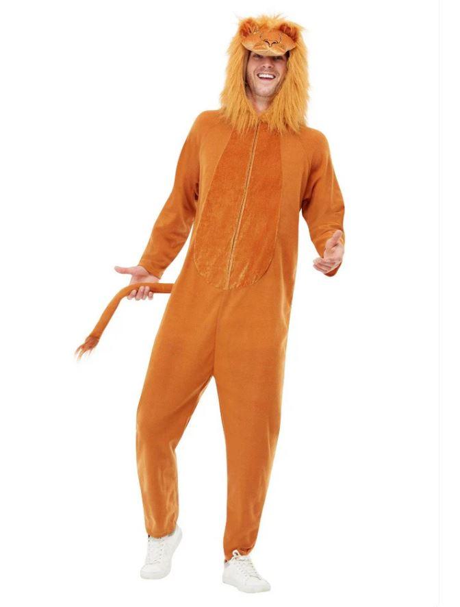 Costume Onesie Adult Animal Lion XL