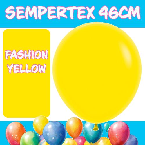 Balloons 46cm Fashion Yellow Sempertex Pk 6