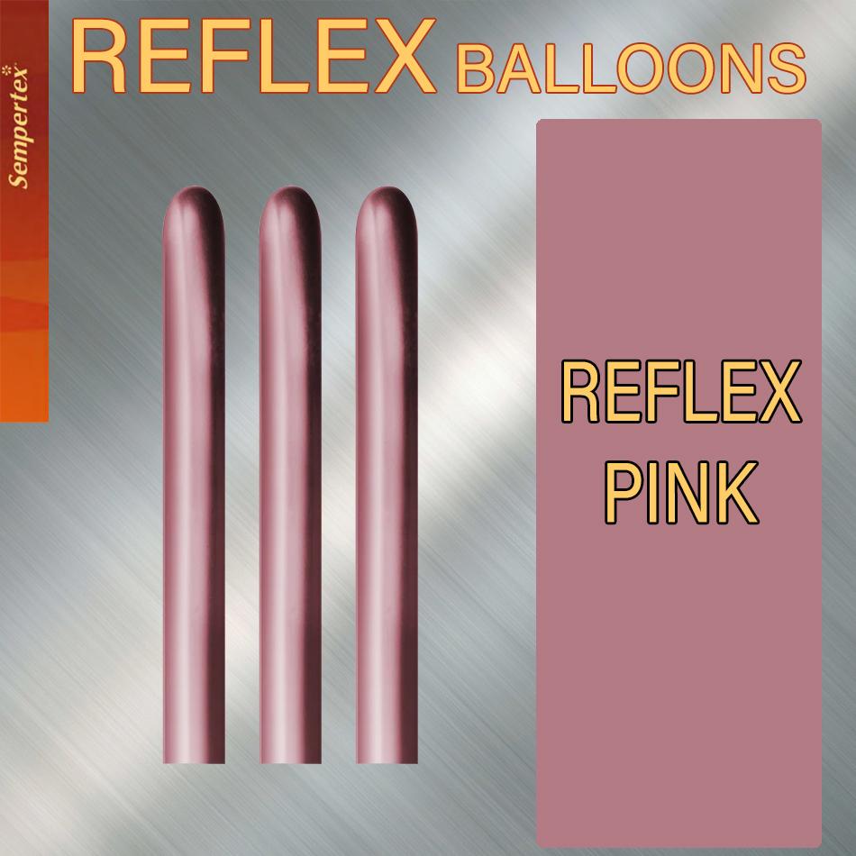 Balloon Modelling 260 Reflex Pink Pk 50