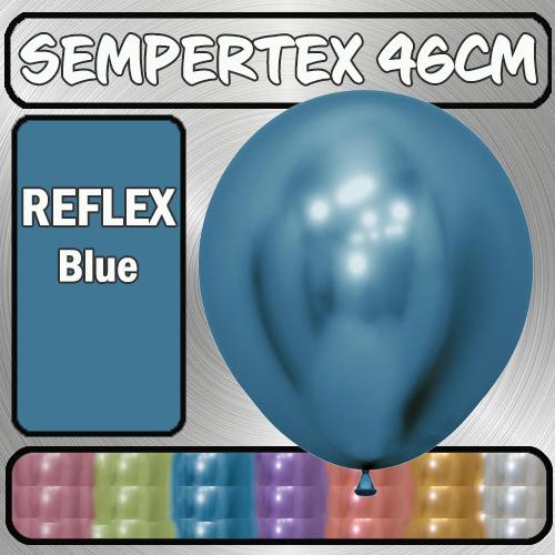 Balloons 46cm Reflex Blue Pk 6